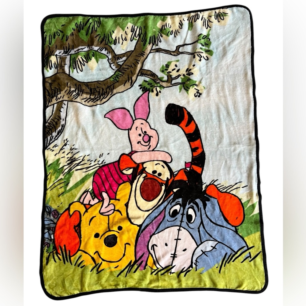 Winnie Pooh All My Friends Fleece Blanket Northwest Disney Tigger Piglet Eeyore